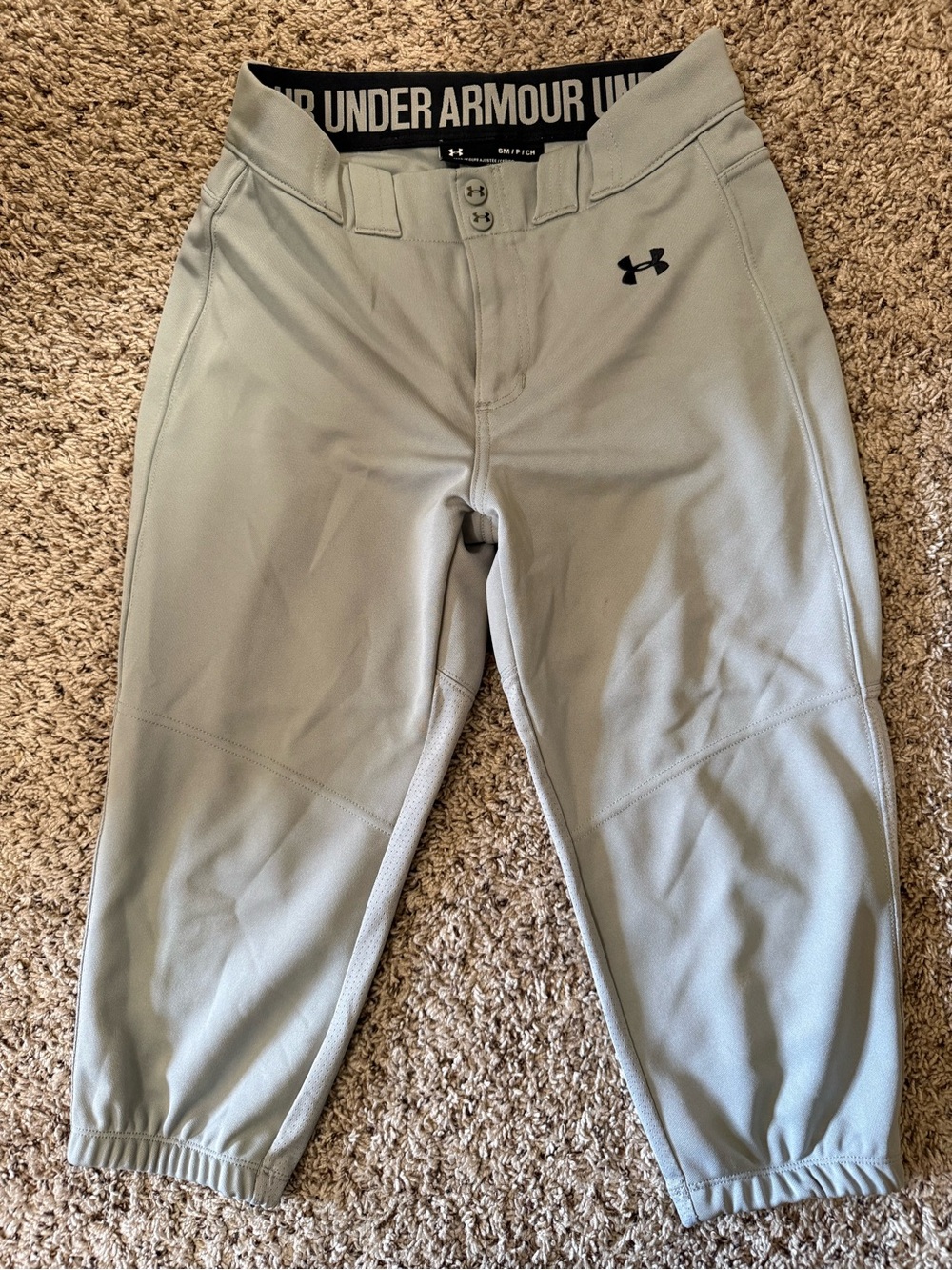 Under Armour Light Gray Men's baseball pants sz small